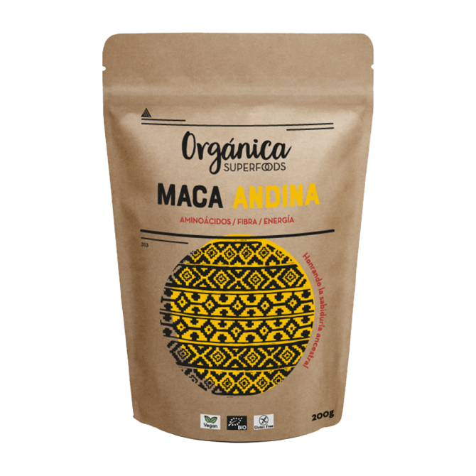 Organic Andean Maca Label