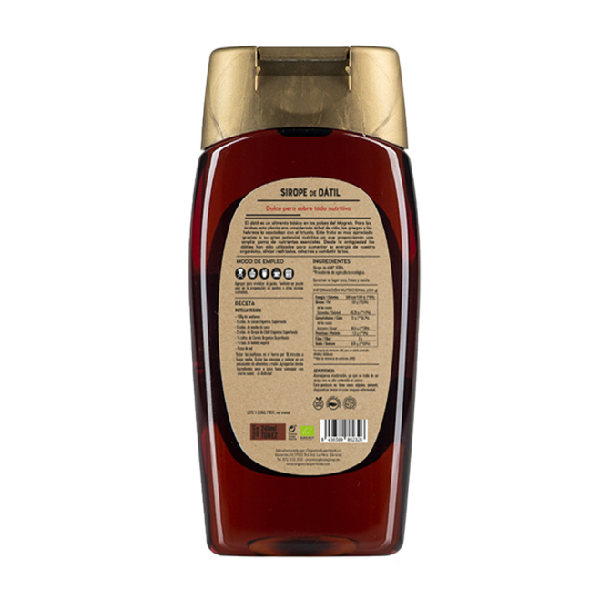 Organic Date Syrup Label